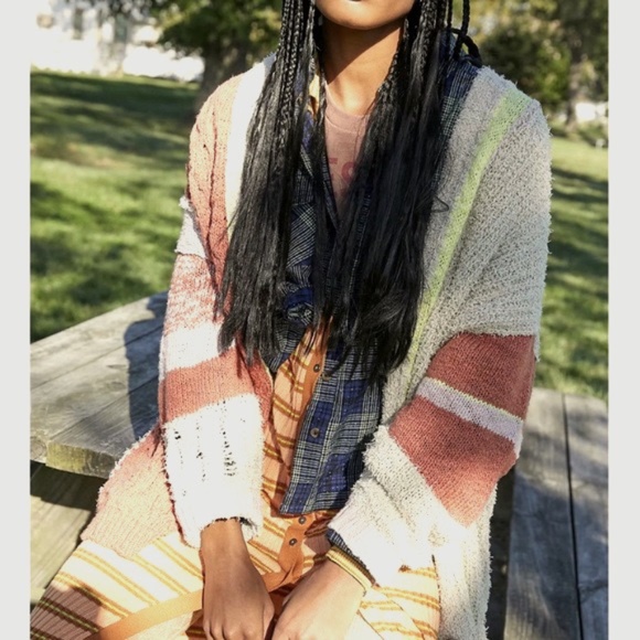 Free People Sweaters - Free People Lighthouse Color Block Cardi Cardigan